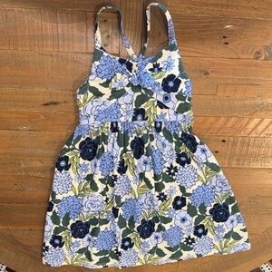 Tommy Bahama Blue and Green Floral Kids Dress